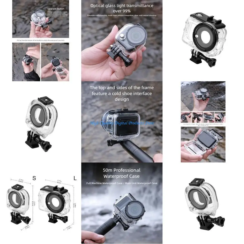 

U2JE Quick Release Underwater Case For 360 GO Cameras 50Meter