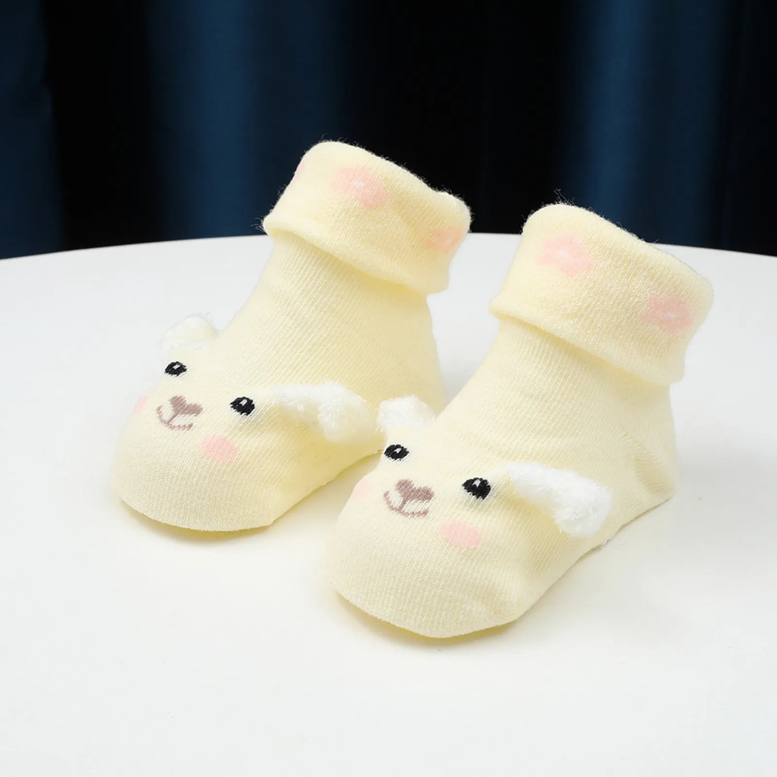 New Cute Cartoon Baby Socks for 0-1 Year Old Boys Girls Newborn Non-slip Baby Thickening Warm Socks Shoes Socks Autumn  Winter