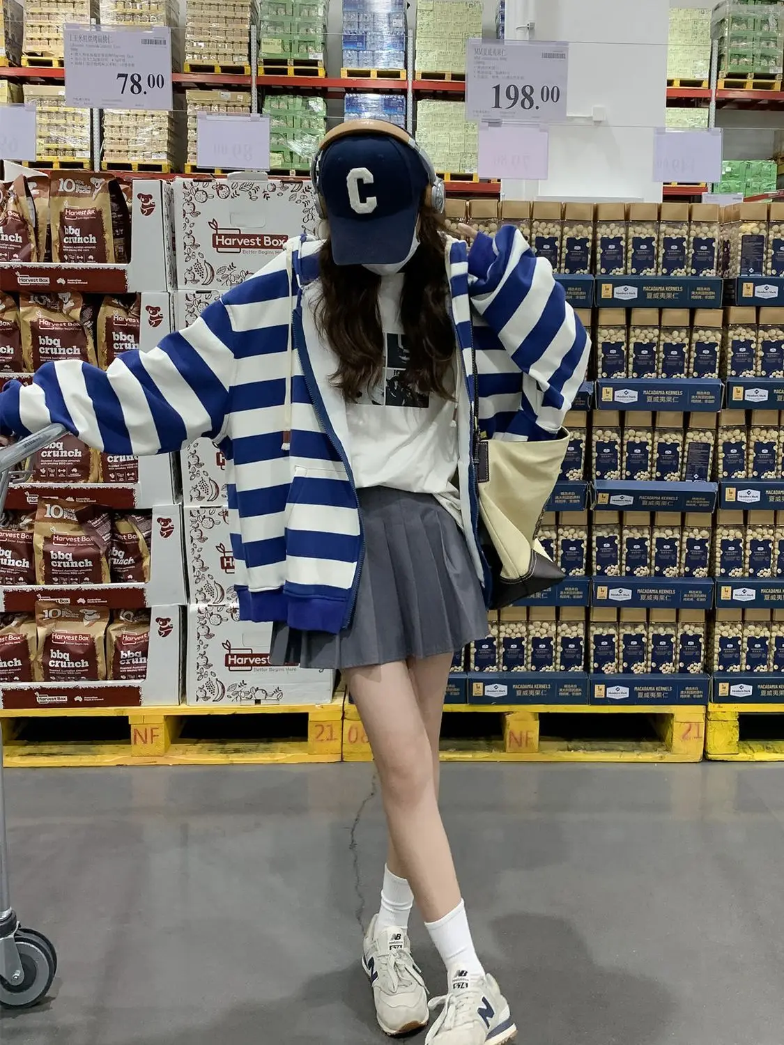 

Y2k Blue Striped Zip up Clothes Women Oversized Fashion Sport Coat Long Sleeve Vintage Egirl Tops Women Harajuku 2022 Streetwear