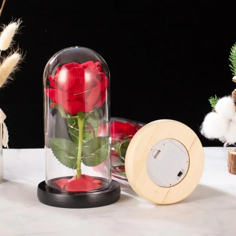 Galáxia Rosa Flores Artificiais, A Bela e a Fera, Decoração de casamento, Criativo Dia dos Namorados, Presente da Mãe, Drop Shipping