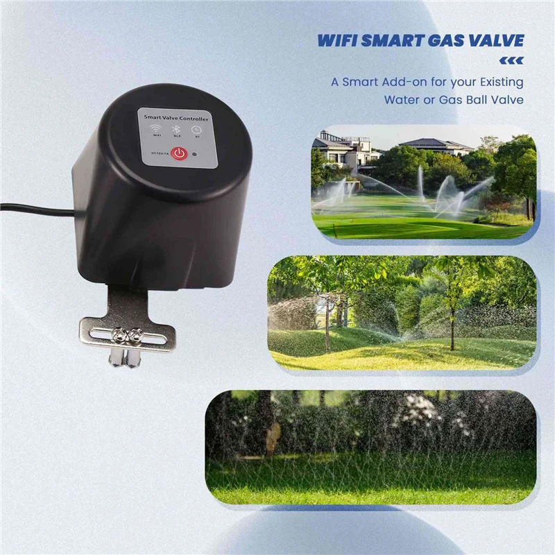 Fresh 2X Tuya WIFI Smart Gas Valve Garden Water Shut Off Timer Irrigation Controller With Alexa Google Smartlife EU Plug