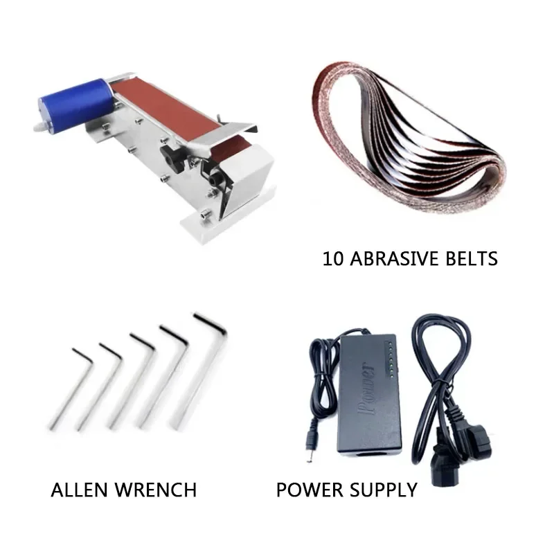 Mini Belt Sander 50*533mm Electric Polishing Machine Waterproof Benchtop Sander Sharpener for Knives Cutter Edges Sharpener