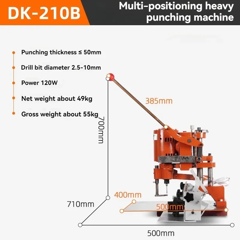 210+positioning Tag Drilling Machine, Paper Tag Drilling Machine Handbag Punching Machine