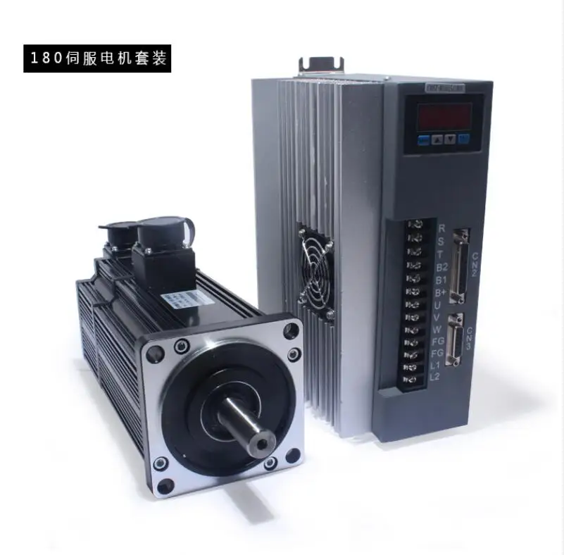 

3KW servo motor driver 40A 180ST-M19015 high power servo motor 19N.M 1500 rpm with servo driver