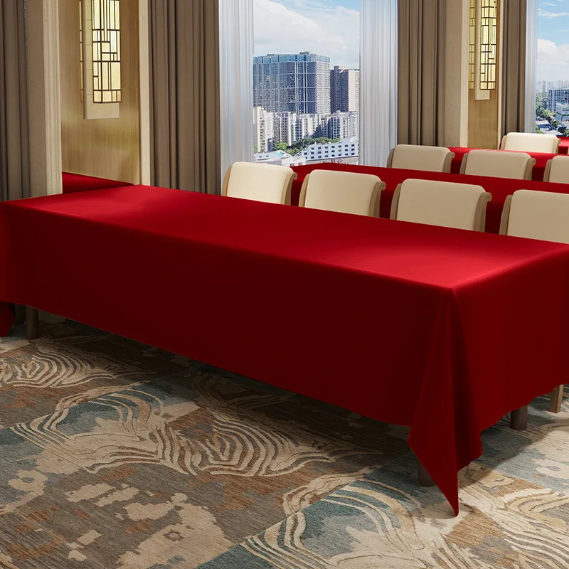 shuibei L Hotel Exhibition Living Room Office Business Meeting Long Waterproof Rectangular Light Luxury Tablecloth