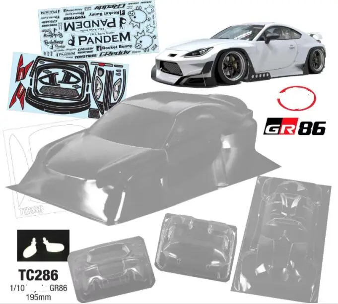 レーシングカー用電動ドリフトステッカー,1/10-1/24 1/28 1/16-258 94