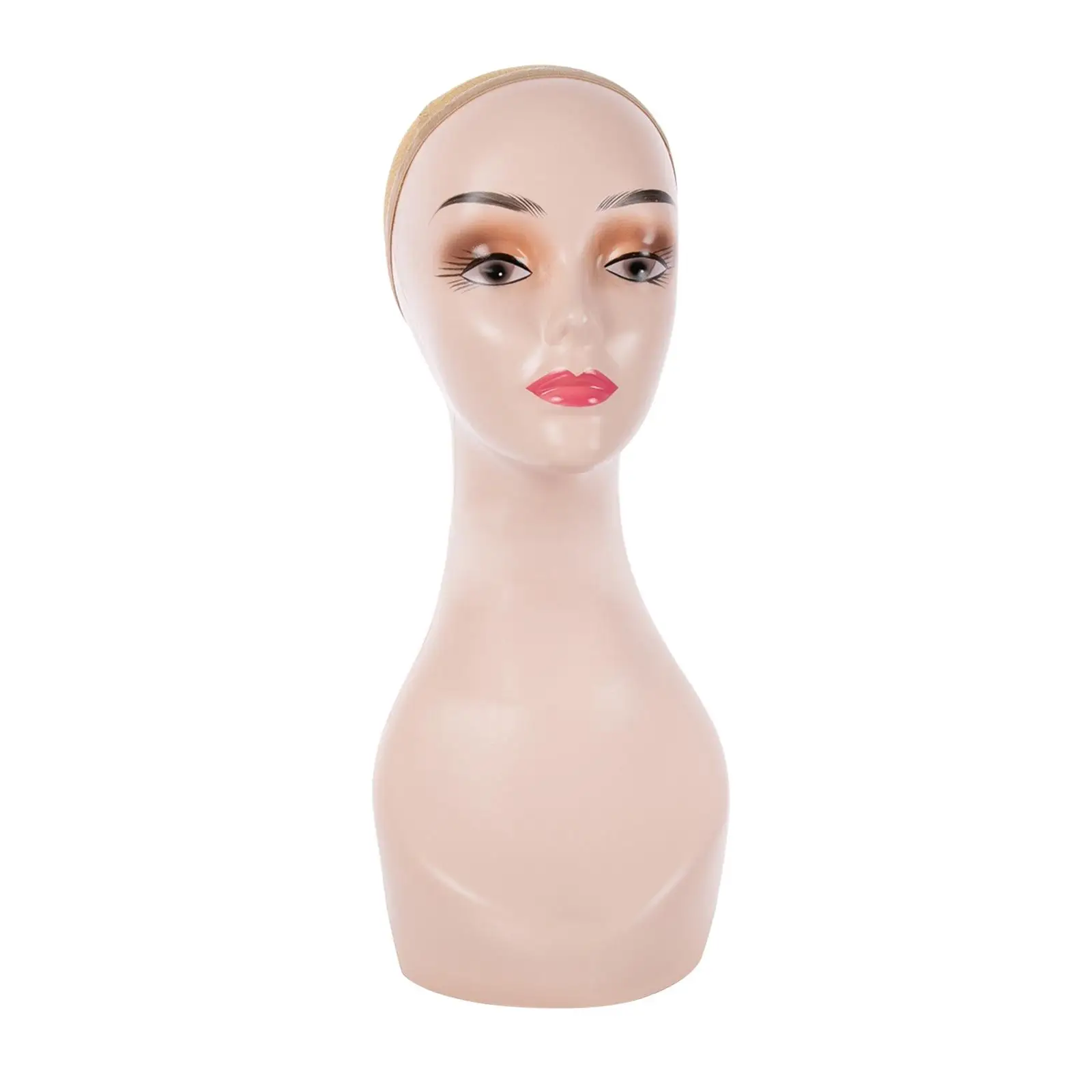 Female Mannequin Head Professional Wig Display Stand for Hairpieces Jewelry Wigs Displaying Making Styling Necklace Glasses