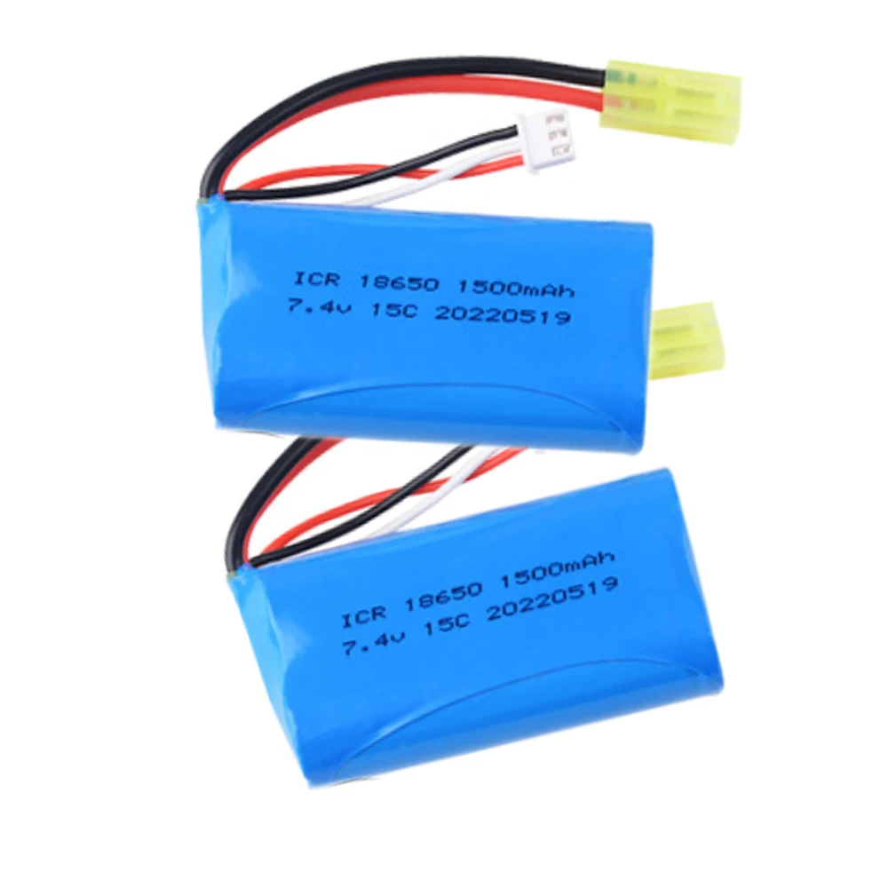 7.4V Battery pack 18650  15C 1500mAh for remote control batteries Toy model battery power Tools ship model With Oda Palace plugs