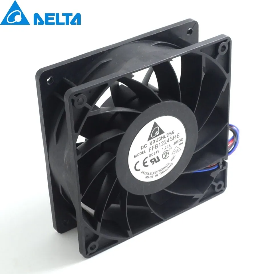 12038 FFB1224SHE 12cm 120mm 24V 1.20A big air volume converter cooling fan 120*120*38mm