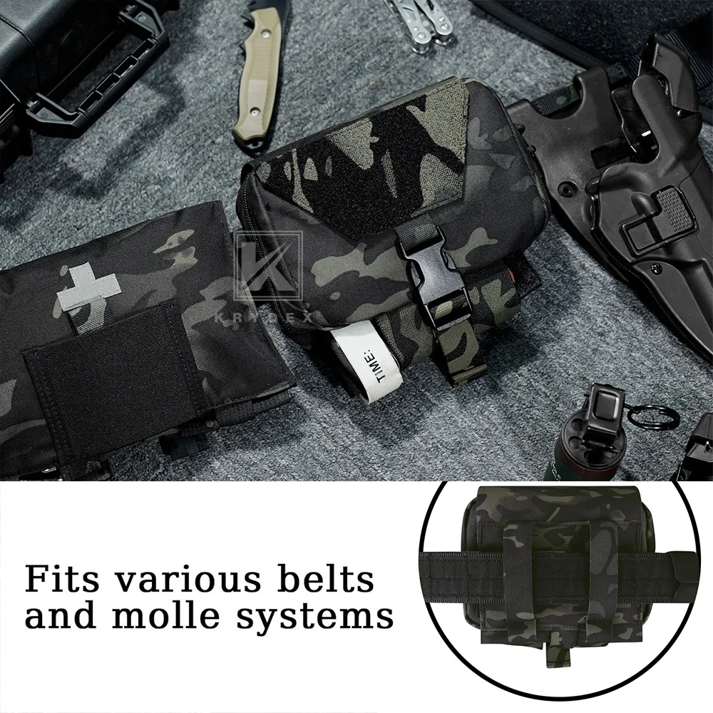 KRYDEX Tactical First-aid Kit Molle Medical Pouch Outdoor EMT Rip Away IFAK Pouch Trauma Kit Survival Bag Travel Hiking Gear