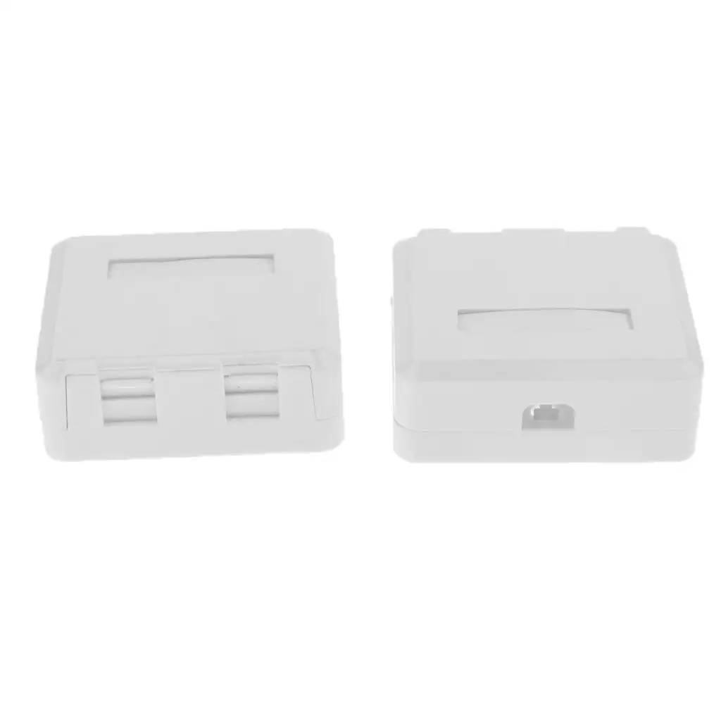 Single Hole Cat5e Cat6 Keystone Wall Plate Surface Mount Box ABS Plastic Adapter for Data Center