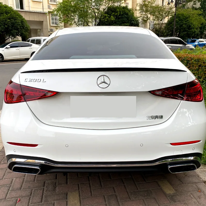 Für Mercedes Benz C-Klasse W206 C200 C260 C300 C43 C63 AMG 2022-2026 Heckspoiler Flügel Lippe Diffusor Heckflügel Tuning – Detail 3