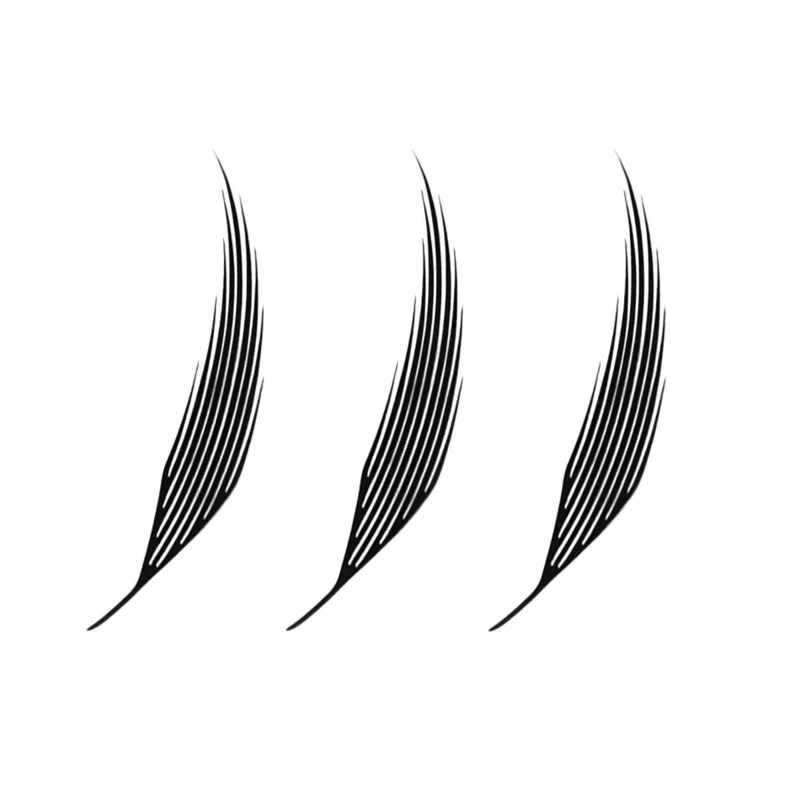 SENSE LASHES Comic Spire Eyelash Extension Contour 3D Print Lash Premade Fans Tower Spike Anime Lashes for Makeup Tool