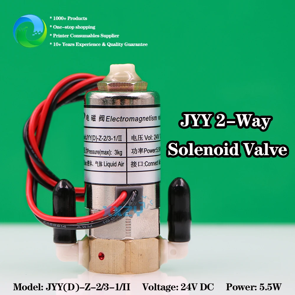 JYY 2-Way Negative Pressure Solenoid Valve for UV Flatbed Machine Magnetism Valve 5.5W
