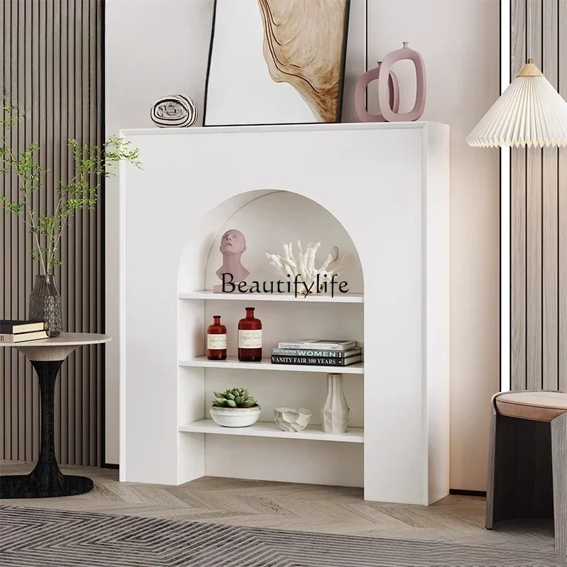 

3French fireplace decorative cabinet wind simple display rack European living room display cabinet
