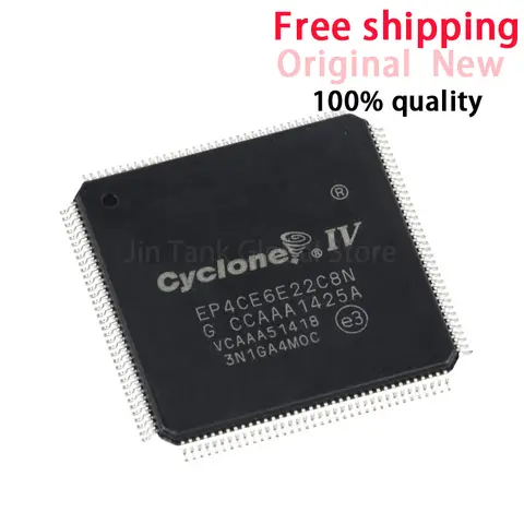 100% New Original EP4CE6E22C8N I7N TQFP144 Embedded FPGA Programmable Gate Array IC chip In Stock