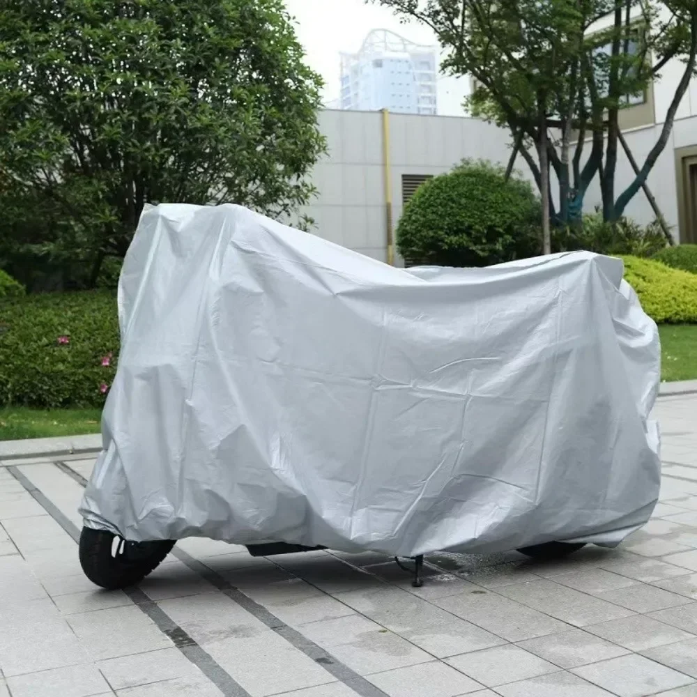 Universal Motorcycle Cover Sunproof Dustproof Waterproof Bike Scooter Electrombile UV Protection Reflective Stripes