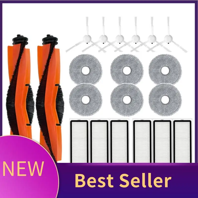 A01M-20PCS For Xiaomi Robot Vacuum 3S B108CN /2Pro B113CN Robot Vacuum Cleaner Replacement Accessories Main Side Brush Filter Mo