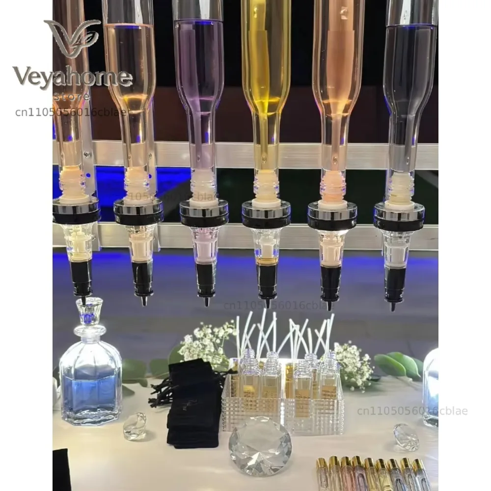 Metal Stand Personalization Original Scent Bar Experience Perfume Dispenser  6/8/12 Heads 375ml with