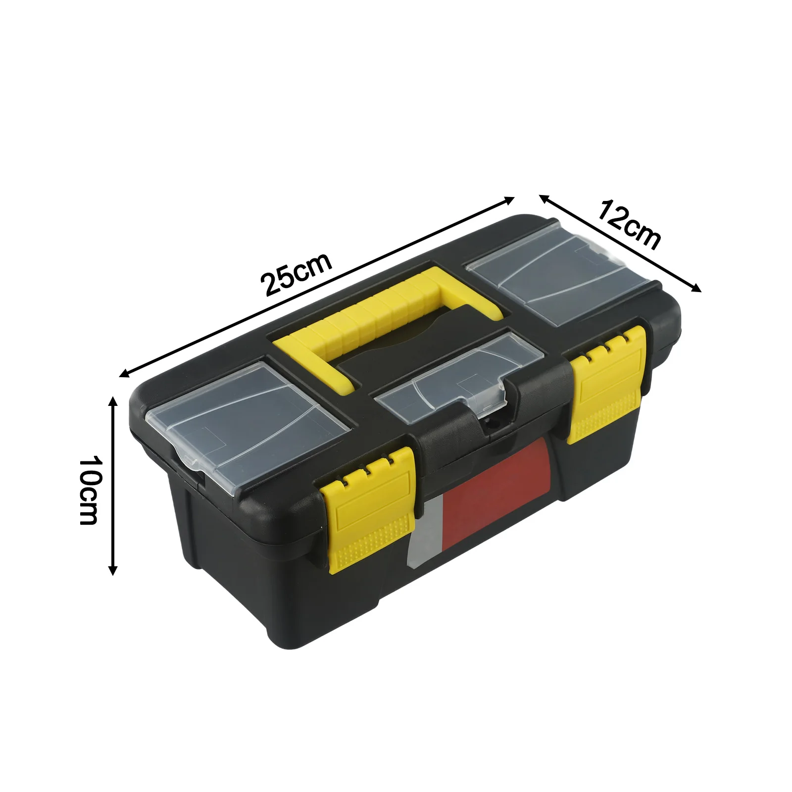 Two-Layer Plastic Toolbox, Mini Acessórios Multi-Funcional Box, Combinação Caixa de Peças, Classificação Shelf, 10"