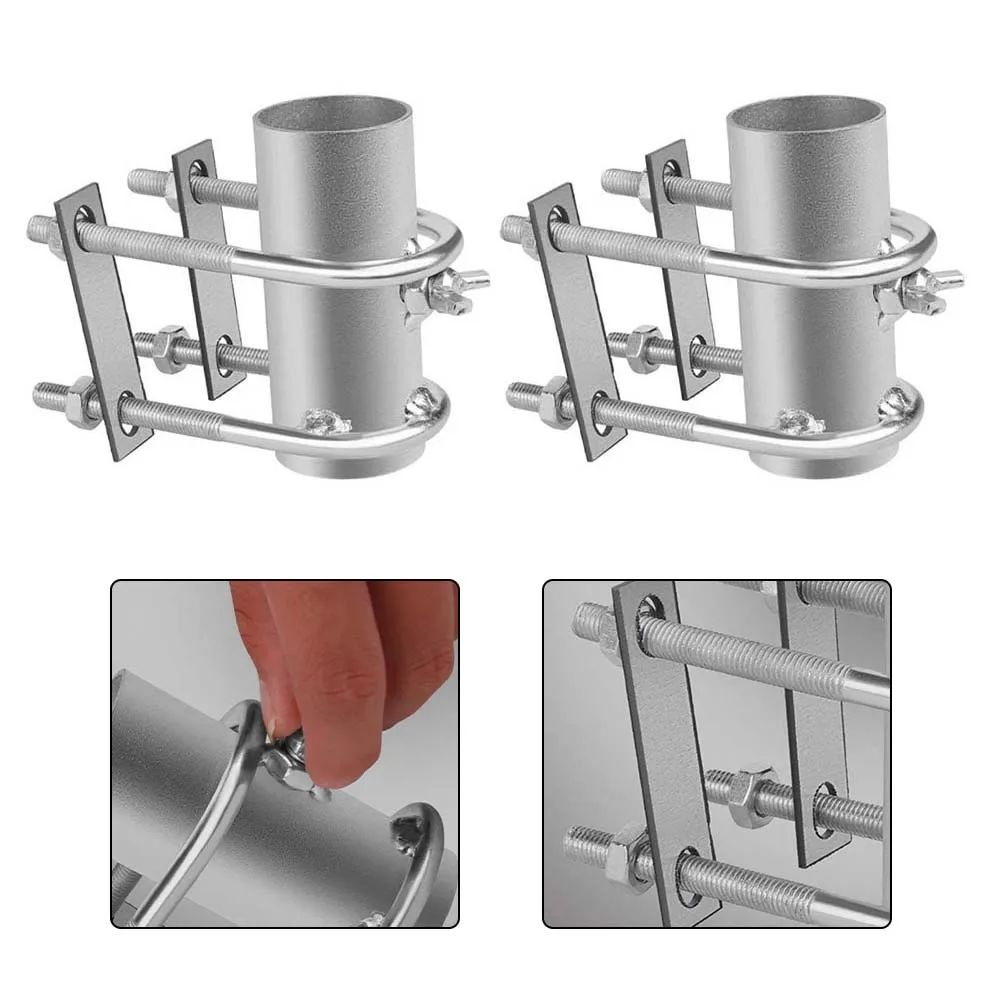 Piastra di montaggio Staffa di fissaggio dell'antenna Finitura anticorrosione Configurazioni flessibili Costruzione resistente per tubi fino a 42 mm