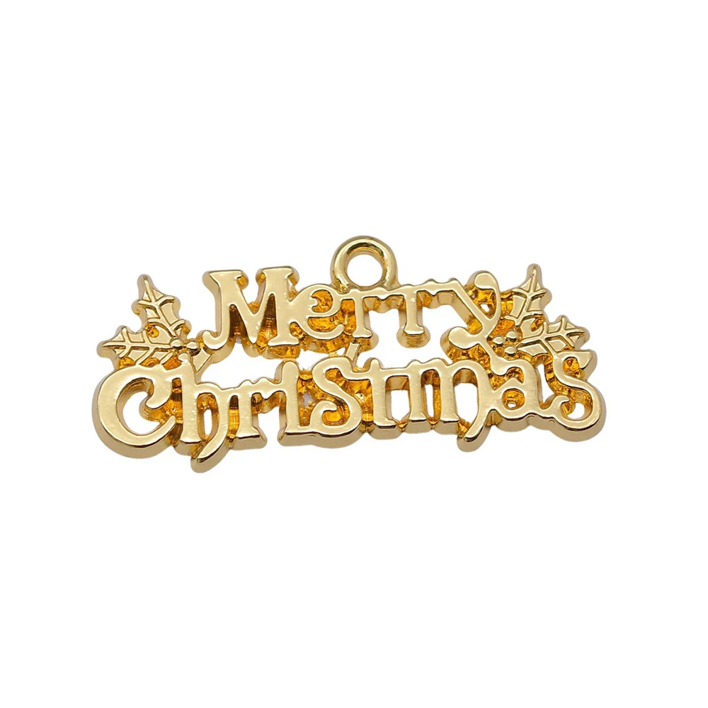 5pcs/lot MERRY CHRISTMAS Charms For Jewelry Making Accesories