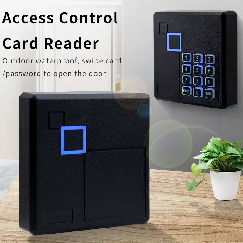 New Password Button Access Card Reader for Flashing ID/IC Card Outdoor Waterproof ABS Shell WG26/34 Access Control System Reader