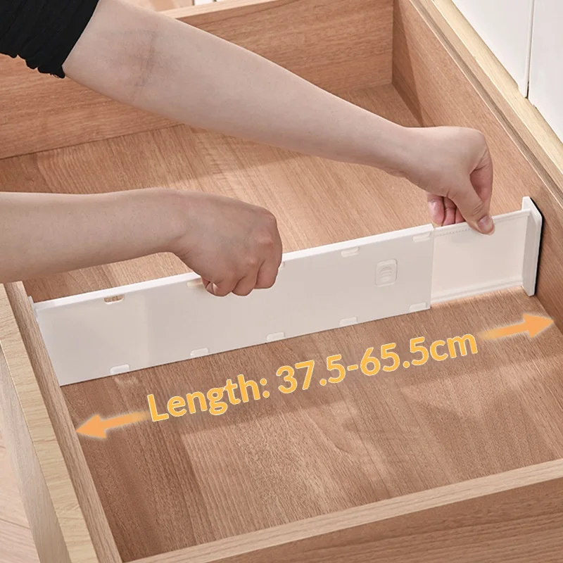

2 pc Adjustable Drawer Dividers, Drawer Separators for Underwear Socks Bra, Drawer Divider for Kitchen Utensil Closet Clothes
