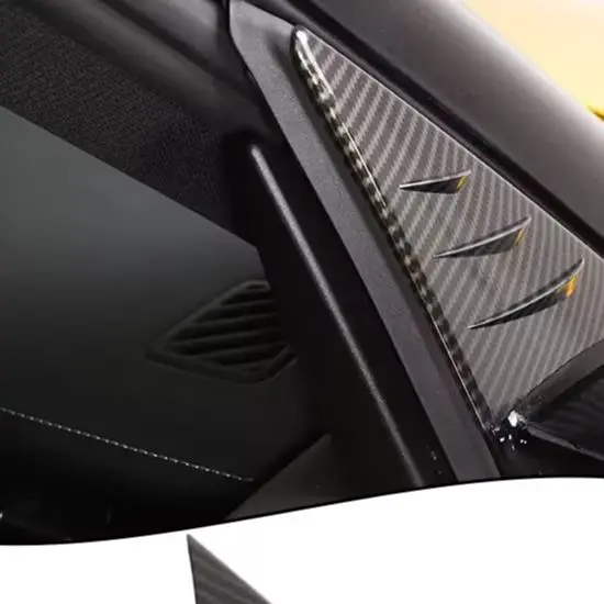 /Carbon /Fiber /ABS Wind Buffeting Deflector Trim For Toyota For Supra A90 2019 2020 2021 2022 Car Exterior Mouldings