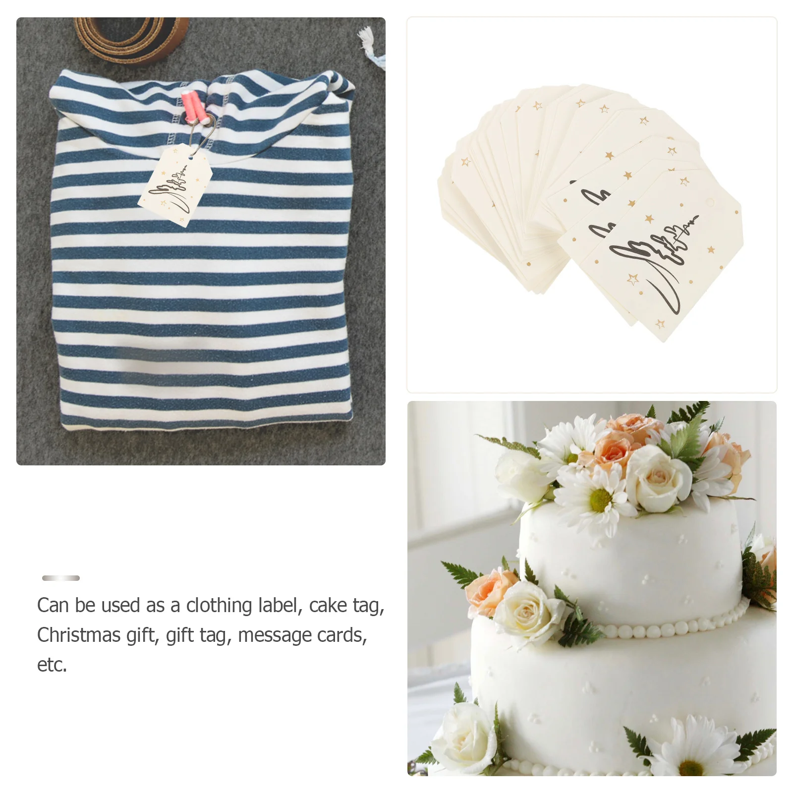 200 قطعة بطاقات عيد الميلاد أنيقة احباط معلمة العلامات لتغليف الهدايا شجرة عيد الميلاد زخرفة عطلة نعمة بطاقة حفلة لصالح ديكور #2