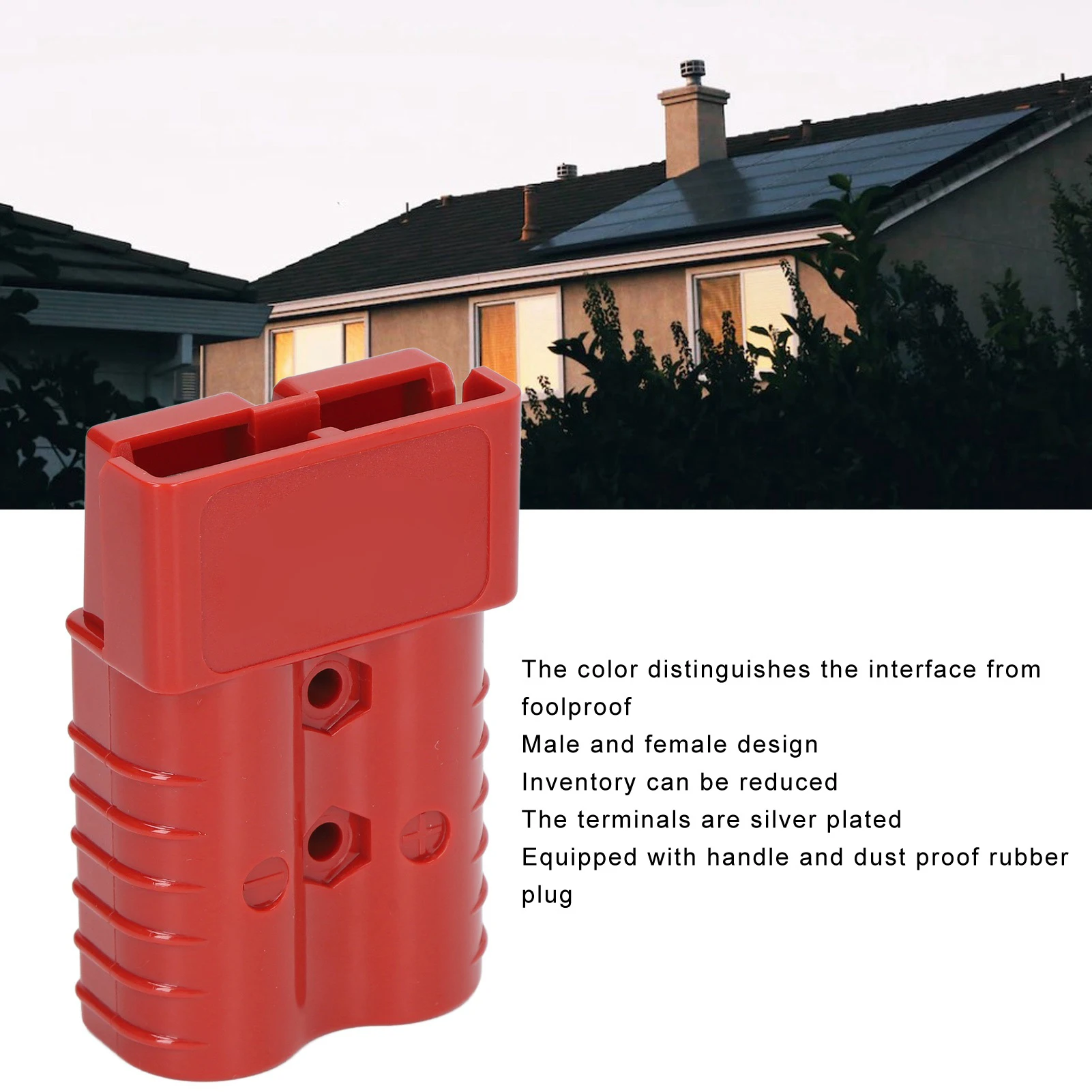 350A 600V Plug Connector SH350 Double Pole High Current Battery Quick Connector Kit for Car Solar Caravan Boat Forklift