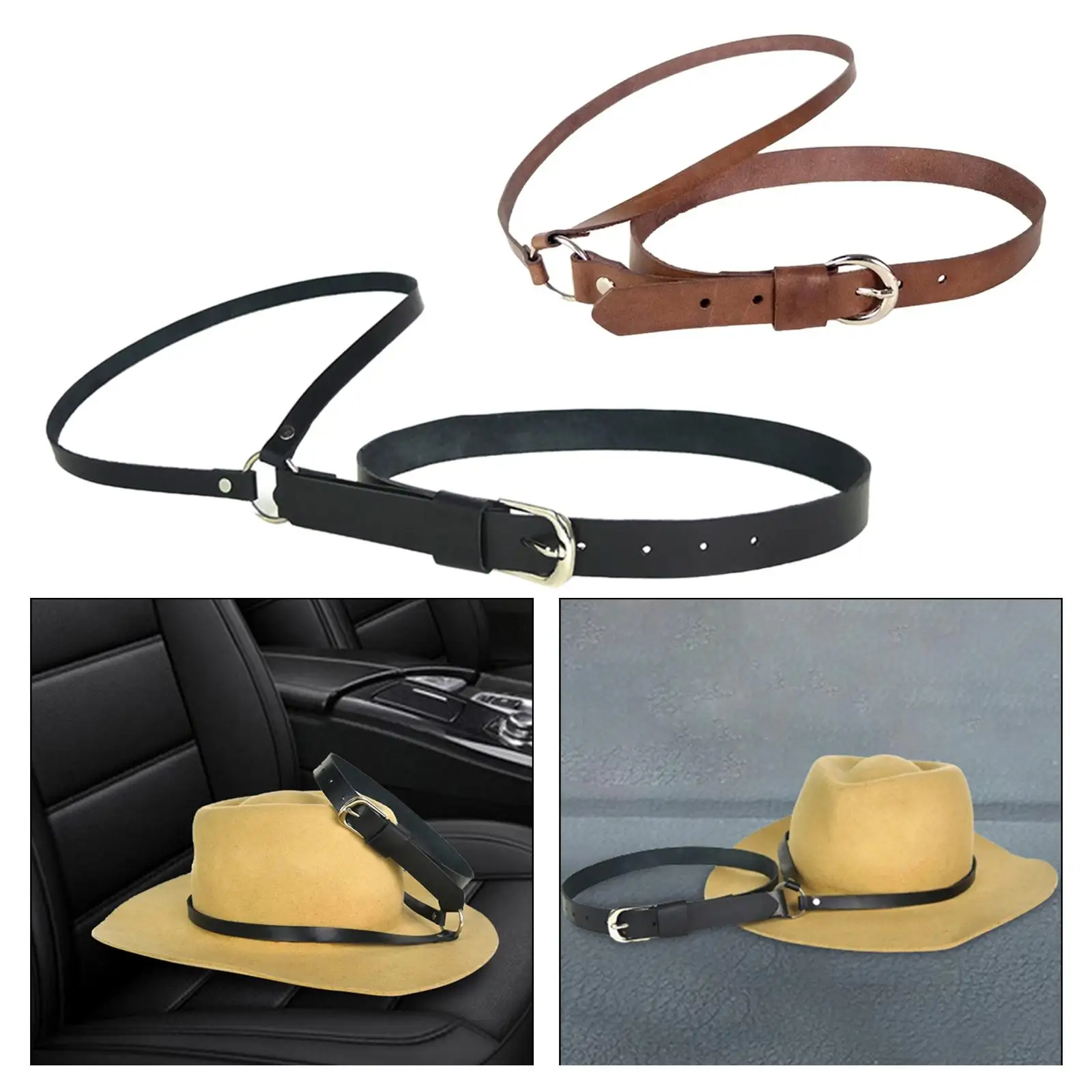 Car Cowboy Hat Holder Rack Headrest Mounted Auto Accessories Universal Cowboy Hat Stand Hat Hanger for Automobile SUV Truck