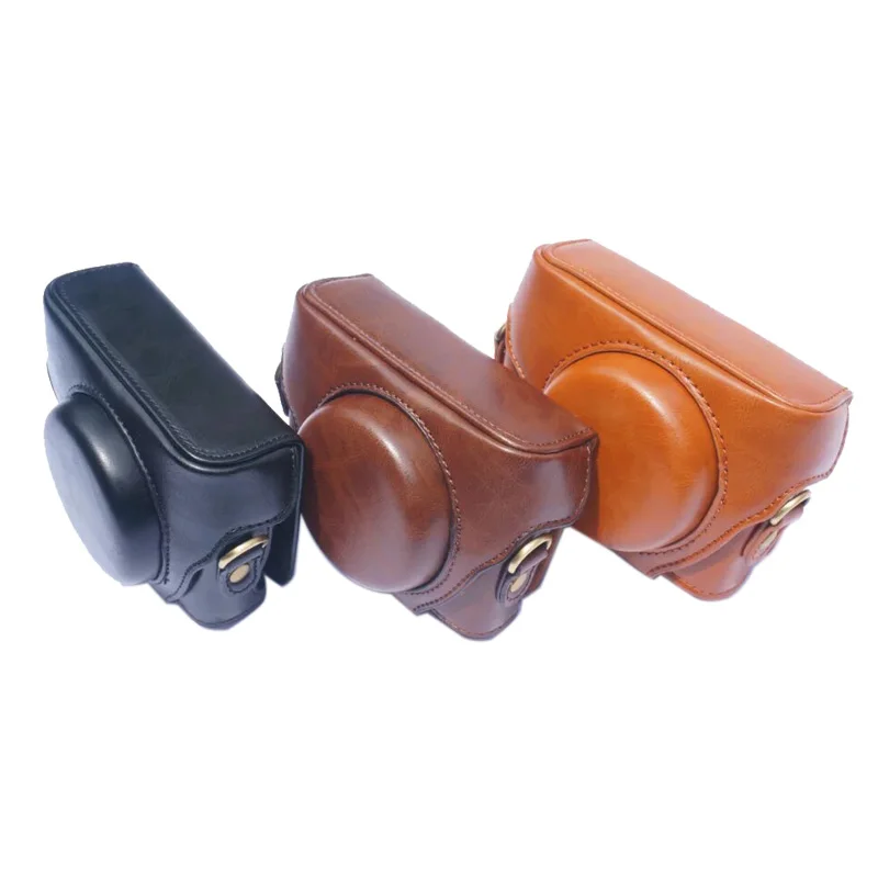 حافظة كاميرا جلدية حقيبة قبضة حزام لسوني RX100 مارك II III IV فولت M2 M3 M4 M5 M6 M7