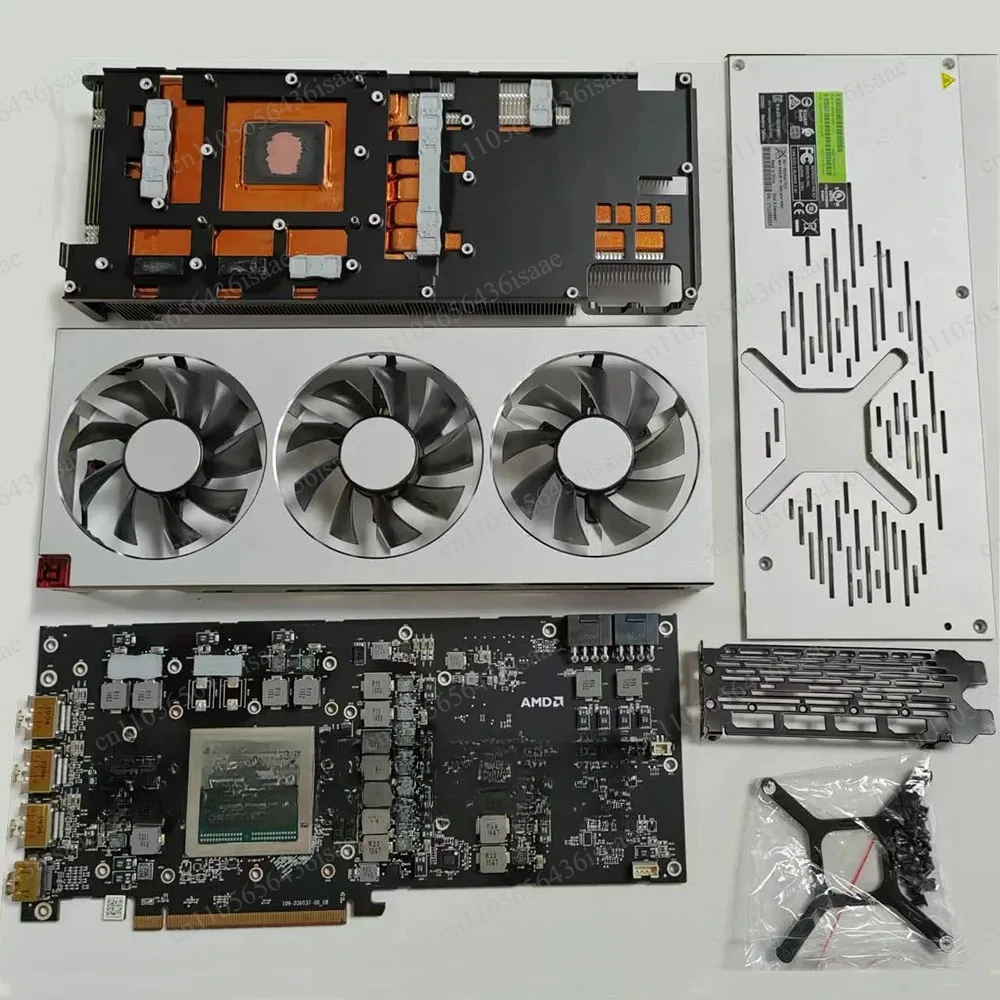 Used Cooling Heatsink Fan for AMD Radeon VII, Optional Bad Damaged PCB Board view 3