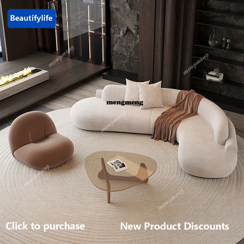 

F85 Puffs Cloud Living Room Sofas Nordic Cute Lazy Bedroom Floor Outdoor Sofa Strawberry Makeup Tables Divano Postmodern Furnitu