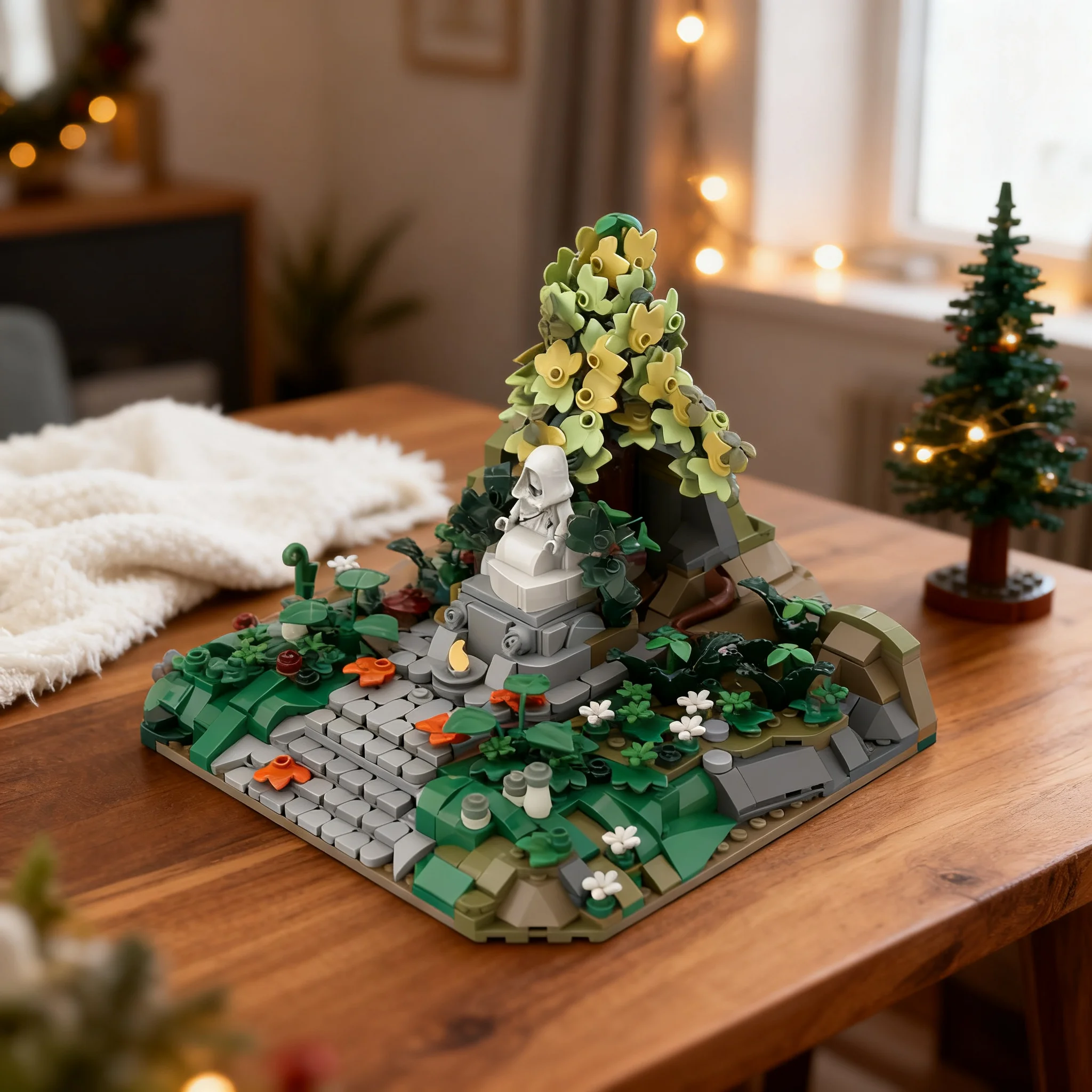 894pcs MOC Rivendell - MILS Gilraen's Memorial The Hobbit Lord The Rings The Rings Model Building Blocks Architecture Education