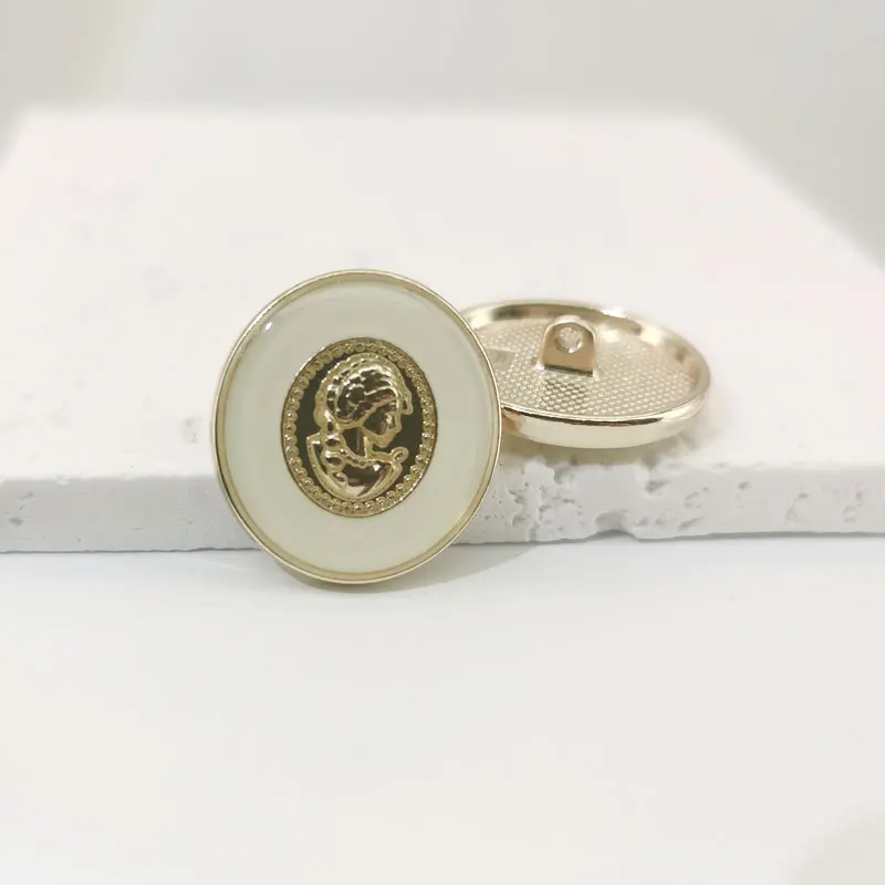 

Oval Gold Metal Buttons for Clothing Coat Windbreaker Sewing Accessories Sewing Buttons DIY Craft Supplies Garment Materials