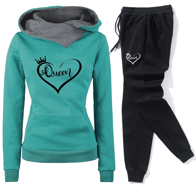Damen-Trainingsanzug, heiße Verkäufe, modische Damenbekleidung, 2025, lässig, Outdoor, täglich, Jogginghose, Einfachheit, Sport, Langarm-Pullover – Detail 4
