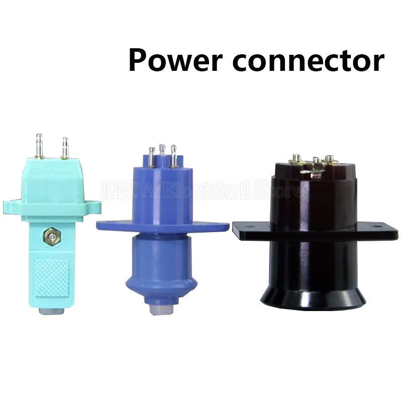 2Pcs CZ-200 CZ-300 CTD3 CZD-3 2Pin 3Pin Power Connector Plug Socket Docking Bakelite With Ears Circle Green Blue Black