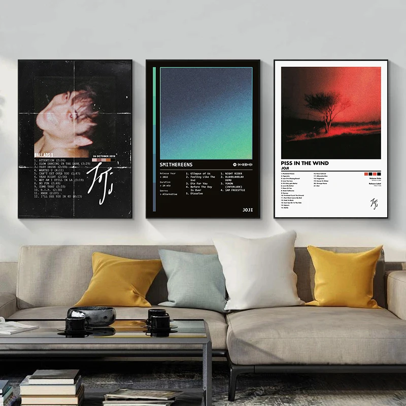Pop Rapper Singer J-Joji Posters Music Tracklist Cover Album Modern Prints Canvas Painting Wall Pictures Home Living Room Decor