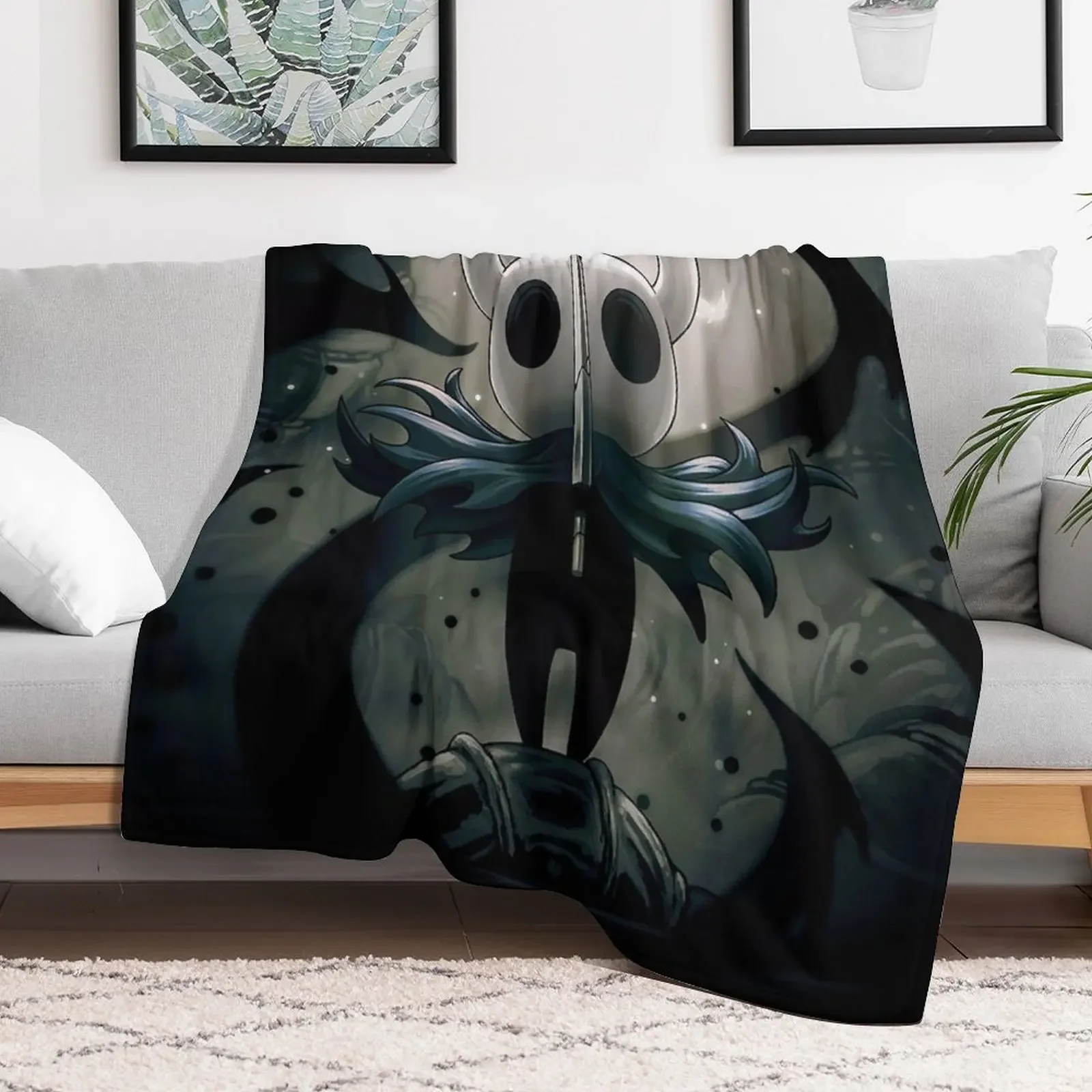 Hollow Knight Throw Blanket Multi Purpose Soft Warm Blanket for Home Travel