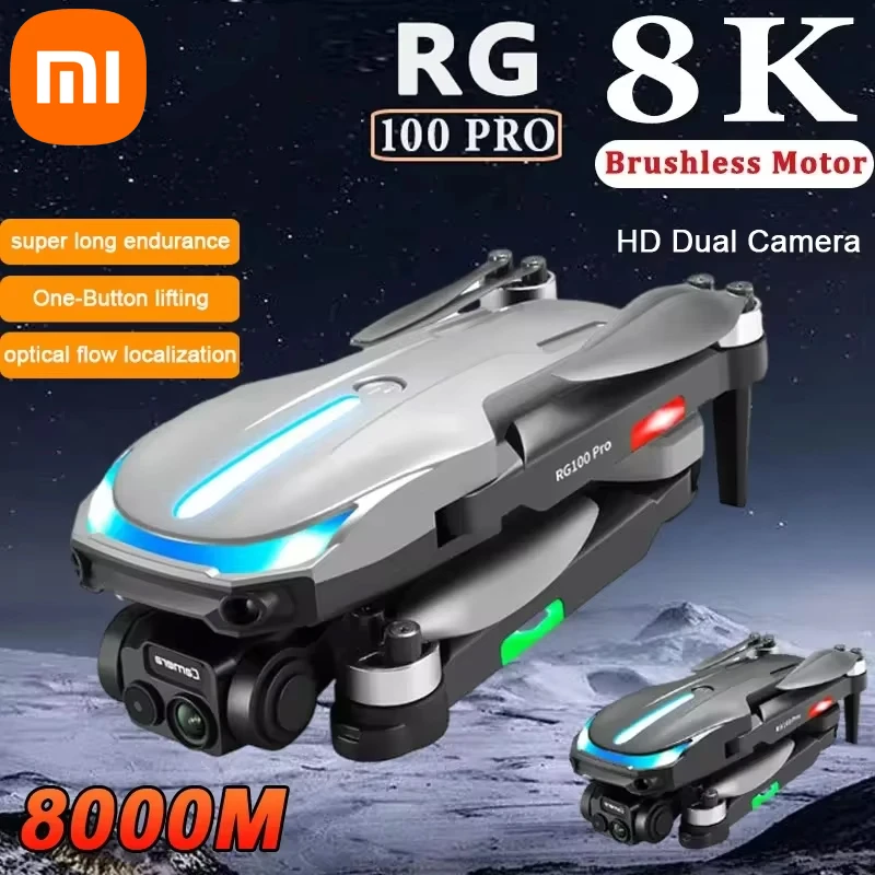 

Для дрона xiaomi RG100PRO бесщеточный двигатель обход препятствий двойная камера HD аэрофотосъемка летательный аппарат с дистанционным управлением