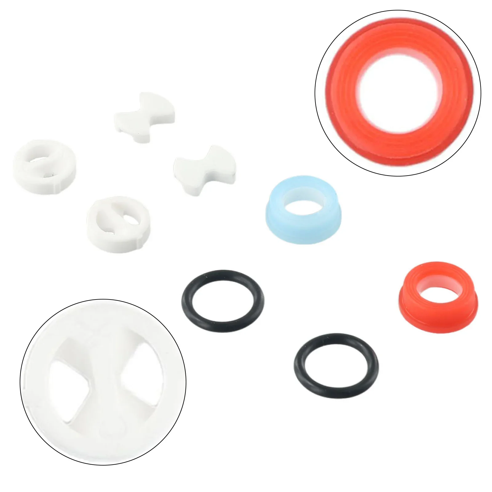 Garden Home Silicon Washer Kit Ceramic Discs Ceramic & Rubber Easy To Install For Valve Tool Valve Replacement