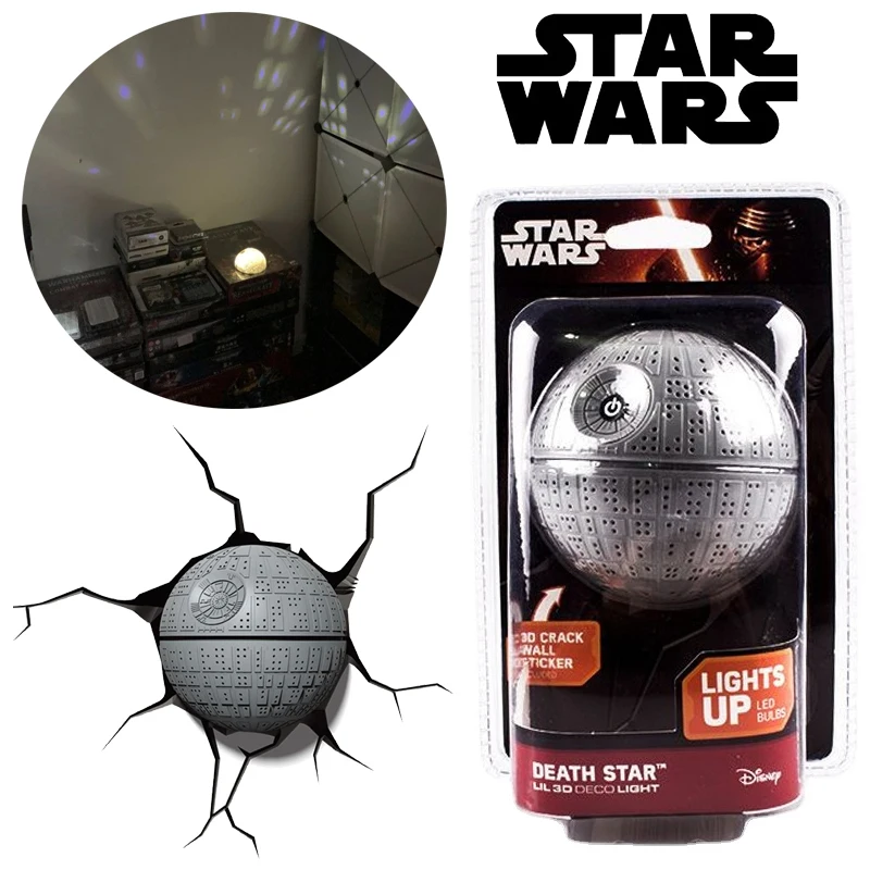 Disney Star Wars Nightlight Ambient Lighting Room Bedroom Decorative Ornament 3d Creative Mini Lighting Mini Kids Toys Gifts