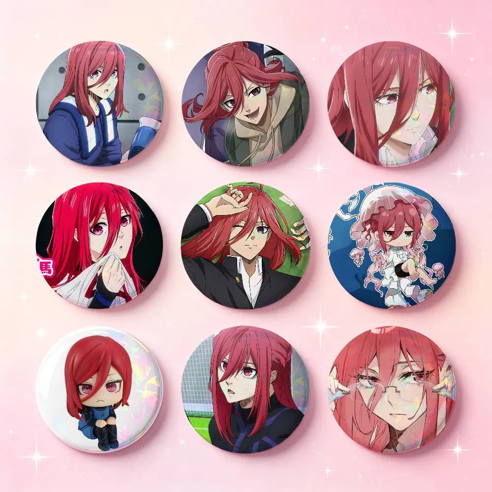 Chigiri H-hyoma Badges Badges 25 32 44 58 75 Mm Round Cosplay Pin Bag Decor Fans Collect Friends Gifts Brooch Souvenir
