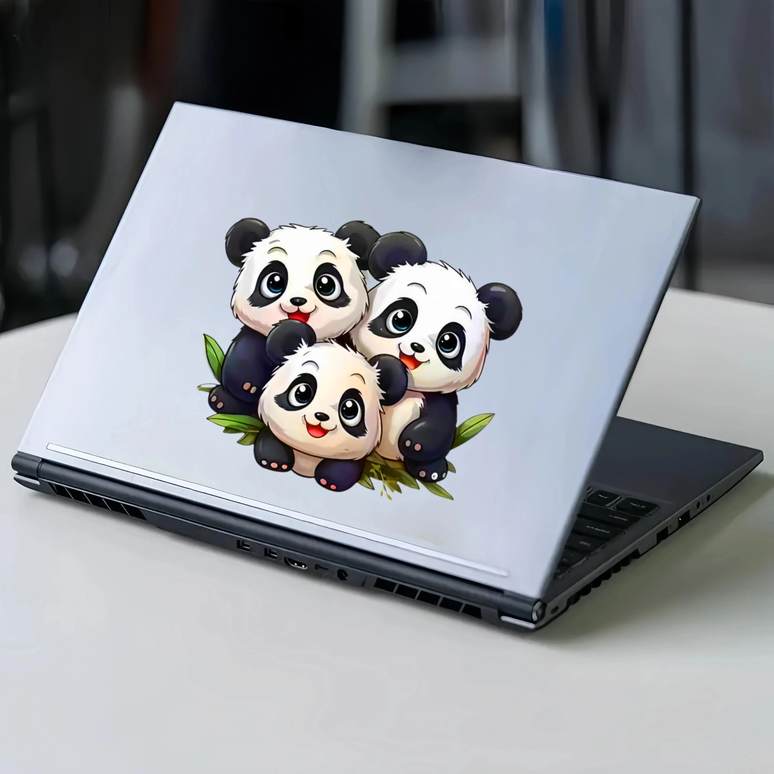 Cute Panda Family PVC Stickers Decals for Car Truck Motorcycle Laptop - Wall Decoration Q27