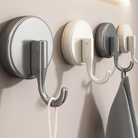 1/10PCS Wall Mounted Hooks Punch Free Vacuum Suction Cup Hook Bathroom Shower Towel Holder Reusable Window Glass Sucker Hanger