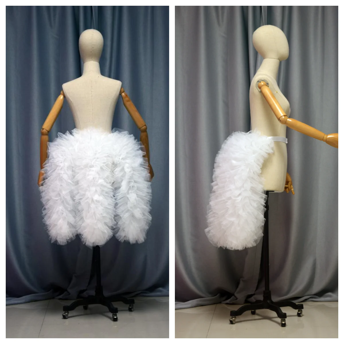 

Sexy tulle trailing stage performance costume fluffy skirt fluffy collar dance costume dance costume dress runway carnival