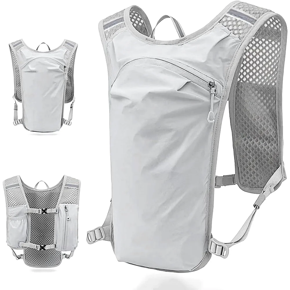 Lauf-Hydrationsweste, Leichter Isolierter Rucksack für Wandern, Trailrunning, Radfahren, Rennen, Marathon für Frauen, Männer