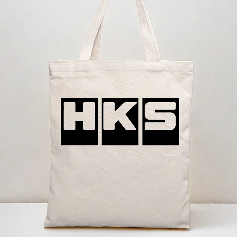 Fashion womens Shopper Bags Canvas Tote Bag Limited HKS Power and Sportser Performance Turbo Logo Women Bag